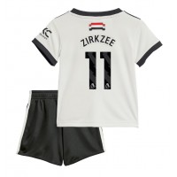 Fotbalové Dres Manchester United Joshua Zirkzee #11 Dětské Alternativní 2024-25 Krátký Rukáv (+ trenýrky)